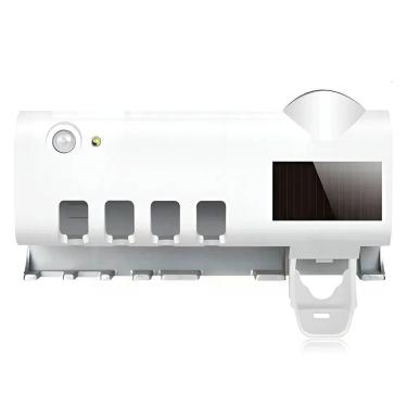 Imagem de Dispenser De Pasta Com Esterilizador Uv Para Escovas De Dente Elimina 99,9% Das Bactérias