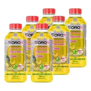 Imagem de Sorox Abacaxi C/ Hortelã Pack C/6u 550ml Bebida Hidratante