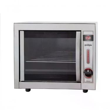 Imagem de Forno à Gás de Embutir Layr Gold Inox Advanced 46L em Aço Inoxidável com Porta de Vidro Temperado