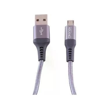 Imagem de Cabo Micro USB Universal 1m Geonav Essential Espacial, Cinza Espacial