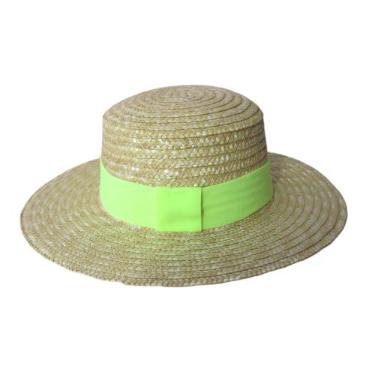 Imagem de Faixa Elástica Chapéu Praia Verão (Amarelo Neon)