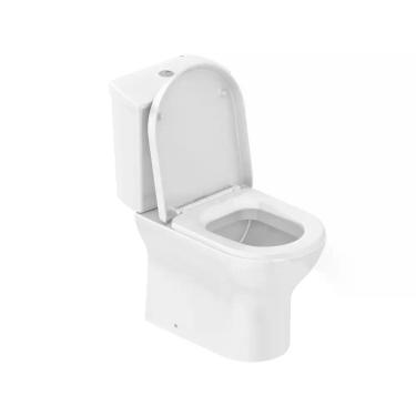 Imagem de Bacia sanitaria roca nexo com caixa acoplada branca + kit instalacao +