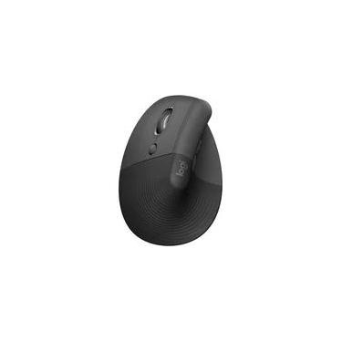 Imagem de Mouse Sem Fio Logitech Lift para Canhoto, 4000 DPI, 6 Botões, Bluetooth, Ergonômico, USB, Grafite - 910-006467