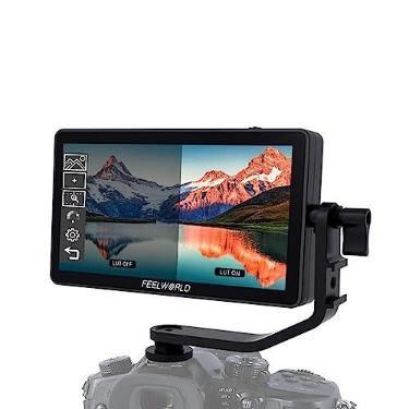 Imagem de FEELWORLD F6 Plus V2 15.2 cm DSLR Camera Field Touch Screen Monitor Pequeno Full HD 1920x1080 IPS Video Peaking Focus Assist 4K HDMI DC Entrada Saída Inclui Braço de Inclinação