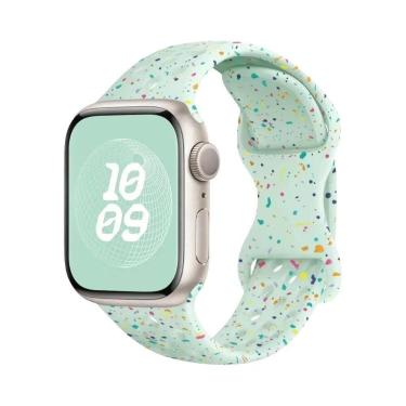 Imagem de Pulseira De Silicone Respirável Para Apple Watch 44mm 45mm 40mm 41mm 3