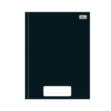 Imagem de Caderno brochurao capa dura pepper 80 folhas preto - tilibra