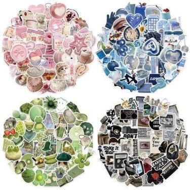 Imagem de Conjunto de adesivos PRSTINCOL 400 PCS Aesthetic Motivational Adults