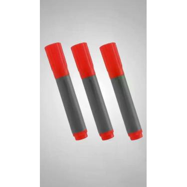 Imagem de Pincel Atômico Permanente Vermelho Kit 3 - Congratulations Store