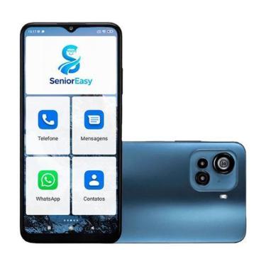 Imagem de Celular Android Idoso Simples Senior Easy Tela 6,5 pol 64gb 3gb - Smar