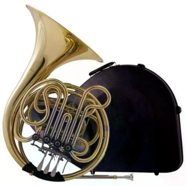 Imagem de Trompa HFH-600L com Dupla Afinação F-Bb e Timbre Doce Brilhante Dourado Harmonics