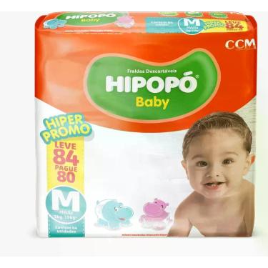 Imagem de Fralda descartavel hipopo baby mega m c/84unid