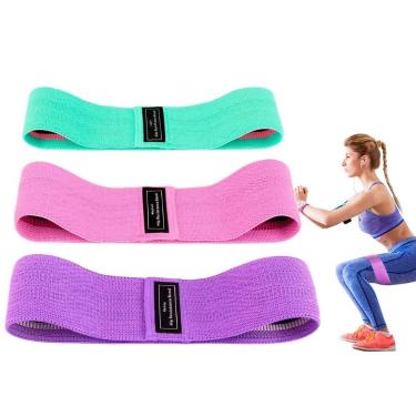Imagem de Kit 3 Faixa Elastico Para Treino Execicio Em Casa Mini Band - GENZO