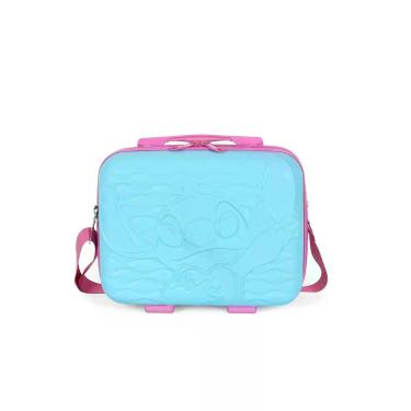 Imagem de Frasqueira de Viagem Grande Infantil ABS Stitch Disney, Pink, Único