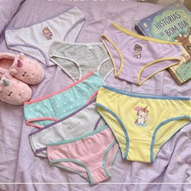 Imagem de 40 Calcinhas Infantil Algodão Premium - Ideal para Escola, Passeios e 