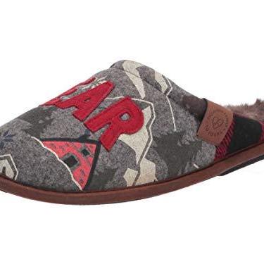 Imagem de Dearfoams Pantufa Alpine Print Family Mood Bear Scuff, Urso sonolento, X-Small