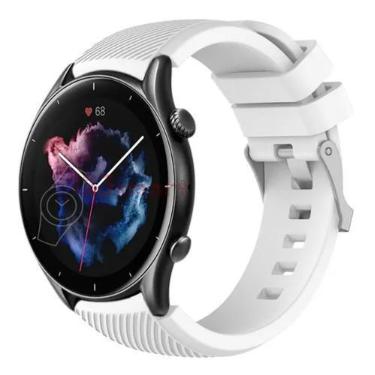 Imagem de Pulseira Silicone Para Gtr3 Pro / Gtr3 - Branco - T-Shirck