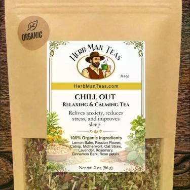 Imagem de Chá de Ervas Herb Man Teas Chill Out Relaxante Orgânico a Granel
