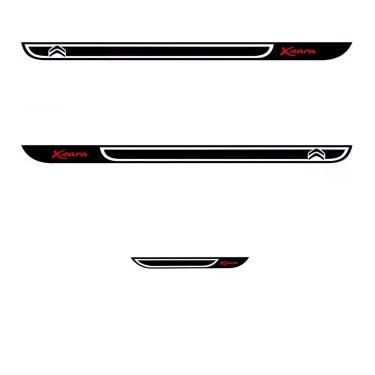 Imagem de Kit Adesivo Lateral Sport Xsara Picasso - Preto - Jhow Adesivos