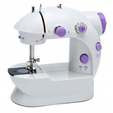Imagem de Máquina Costura Reta Lanmax Lmd-202 Portátil Branca - Bivena