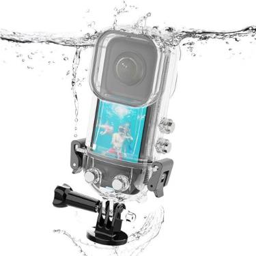 Imagem de Capa à Prova D'água para Câmera de Ação para X3, Capa à Prova D'água para Câmera de Ação Insta 360 One X3, Caixa Protetora de Mergulho Subaquático 45M Com Acessórios de