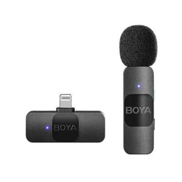 Imagem de Microfone Lapela Sem Fio Boya By-v1, Wireless, Lightning