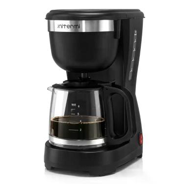 Imagem de Cafeteira Elétrica Doméstica 600mL Compacta 15 Xícaras Filtro Permanen