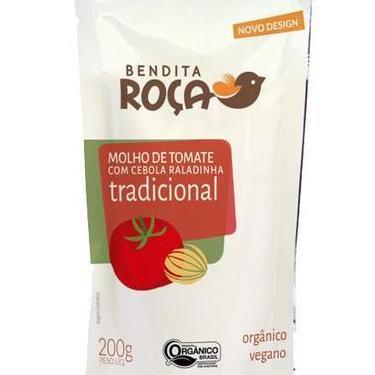 Imagem de Kit 3X: Molho de Tomate Tradicional Orgânico Bendita Roça 200g