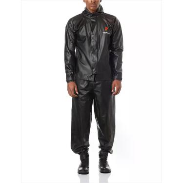 Imagem de Capa chuva pvc gola alta masculino preto xg - PIONEIRA