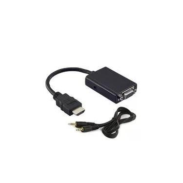 Imagem de Cabo Adaptador HDMI Macho para VGA Fêmea + P2 MD9 - 7108