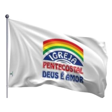 Imagem de Bandeira da Igreja Pentecostal Deus é Amor Estampada uma face 90x128cm