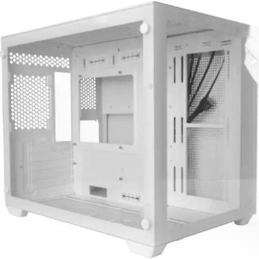 Imagem de Gabinete Gamer Aerocool Dryft Mini Branco Vidro