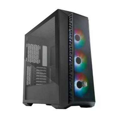 Imagem de Gabinete para Computador Masterbox 520 Mesh Vidro Temperado 3 Fans ARGB 120mm Preto Cooler Master