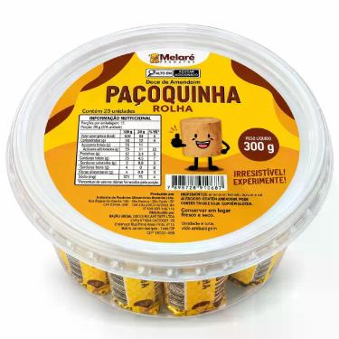 Imagem de Paçoquinha Rolha MELARÉ Pote 300g