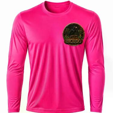 Imagem de Camisa Uv +50 Pássaro Bicudo - Proteção Solar cor:Rosa PinkTamanho:M -