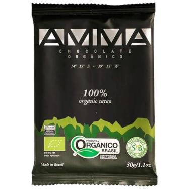 Imagem de Chocolate 100% Cacau Orgânico Amma Chocolate 30g