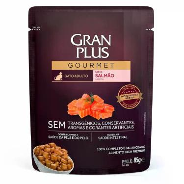 Imagem de Sache gran plus gato adulto salmão 85gr - GERAL