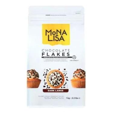 Imagem de Chocolate Granulado Monalisa Flakes Large Dark | 1kg Callebaut