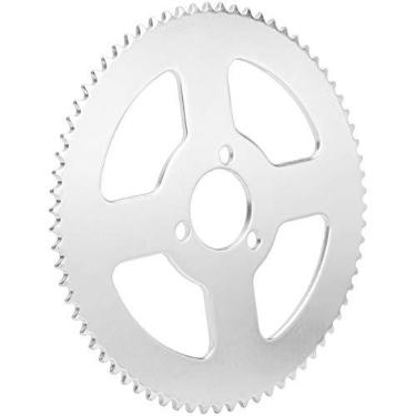 Imagem de LZKW Roda dentada de corrente traseira, 72 dentes, roda dentada traseira fácil de carregar, substituição perfeita para carros Karts para motocicletas para mini bicicletas
