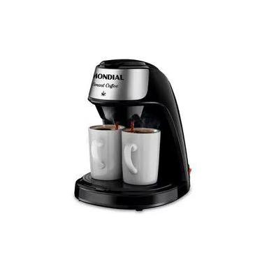 Imagem de Cafeteira Elétrica Mondial Smart Coffe C-42-2X-BI com Filtro Permanente Preto Inox 220V