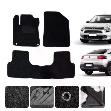 Imagem de Tapete Automotivo Capacho Para Basalt Cor Preta 24 25 26 sem odor 3 pç