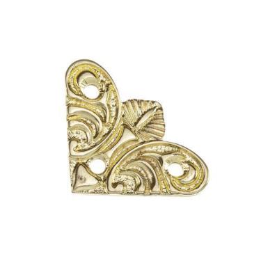 Imagem de Cantoneira Pequena Mariposa 4 Peças Metal Decoração Caixas Mdf Artesan