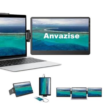 Imagem de Anvazise Monitor Portátil,Extensor De Tela Para Notebook, 1080P, FHD Tela Portatil, Plug And Play, HDMI USB C para PC Mac Telefone Xbox Switch PS5