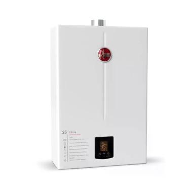 Imagem de Aquecedor de Água a Gás 26L GLP de Passagem Parede Digital com Bomba de Circulação 350W Rheem Bivolt