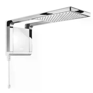 Imagem de Chuveiro Ducha Acqua Storm 7800 Watts Branca-cromada - Lorenzetti 220V