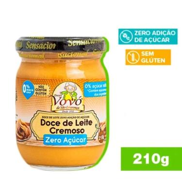 Imagem de Doce de leite puro zero acucar 210g doces vovo - Doces Vovó