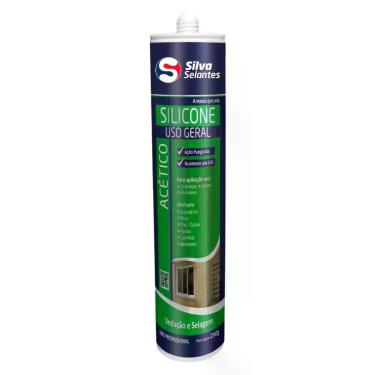 Imagem de SILICONE ACETICO USO GERAL INCOLOR 250g - SILVA SELANTES