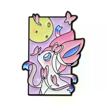 Imagem de Pins De Esmalte De Desenho Animado De Elfos E Animais De Anime, Broche