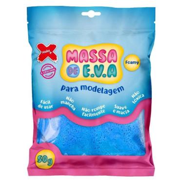 Imagem de Massa de EVA para Modelagem 50g MAKE+, Azul Claro