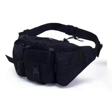 Imagem de Pochete Masculina Tática Impermeável Lateral Militar Top - Alwy, Preto