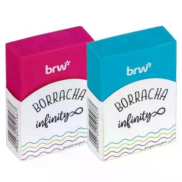 Imagem de Borracha Escolar Infinity B00310 Rosa E Azul - Brw